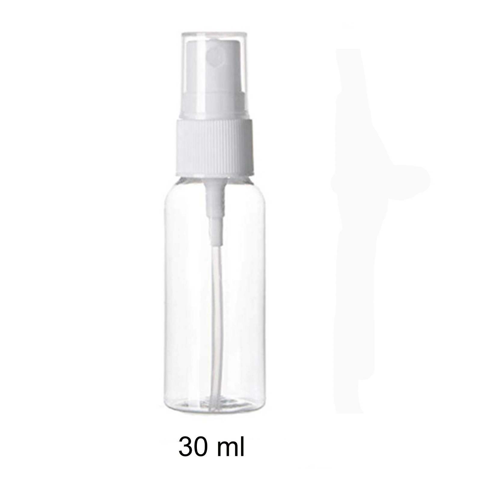 trasparente confezione da 3 Flacone spray per ombreggiatura in polietilene Beeria 30 ml 